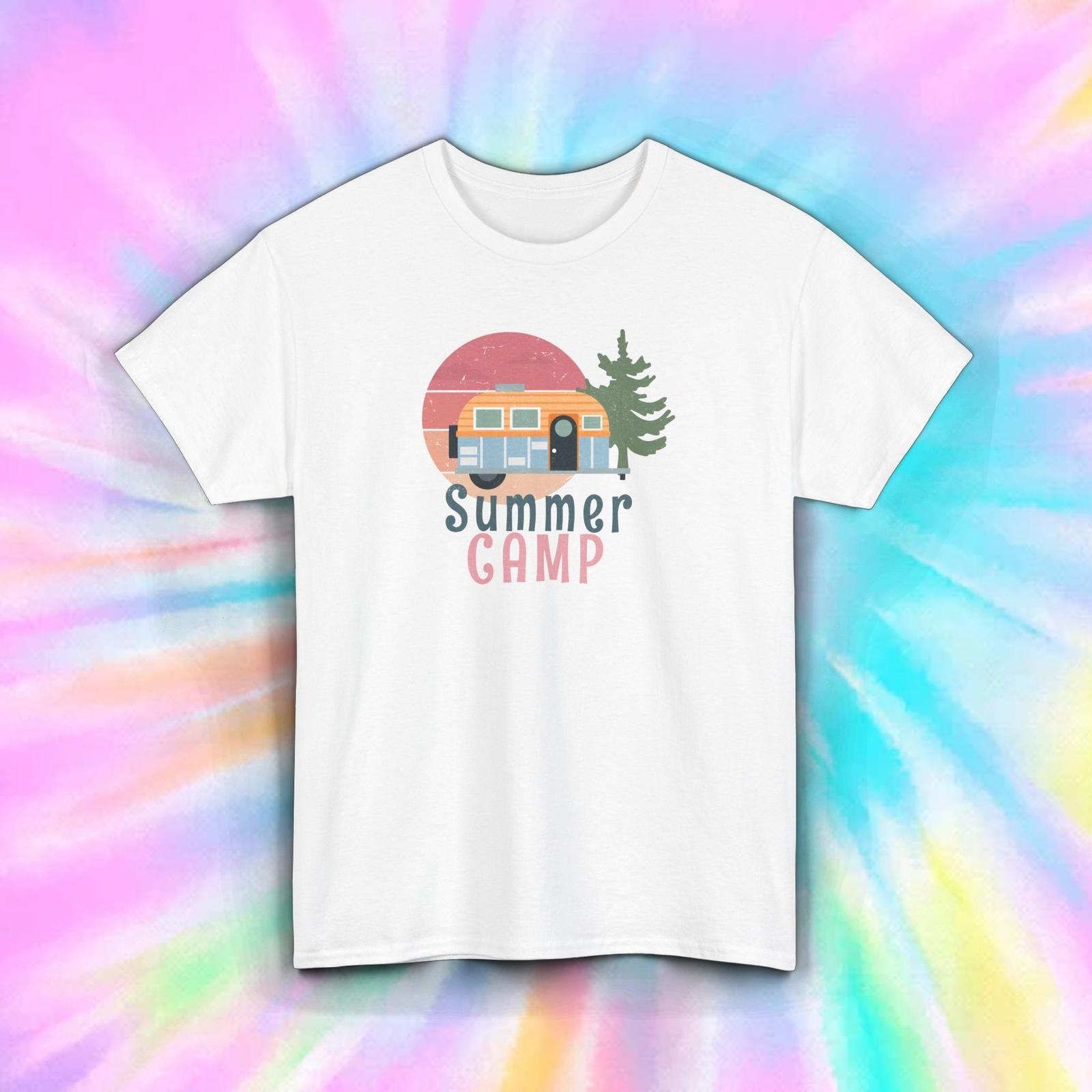 Summer Camp T-Shirt Camping Camper Outdoors Adventure Gift Tee S-5XL M