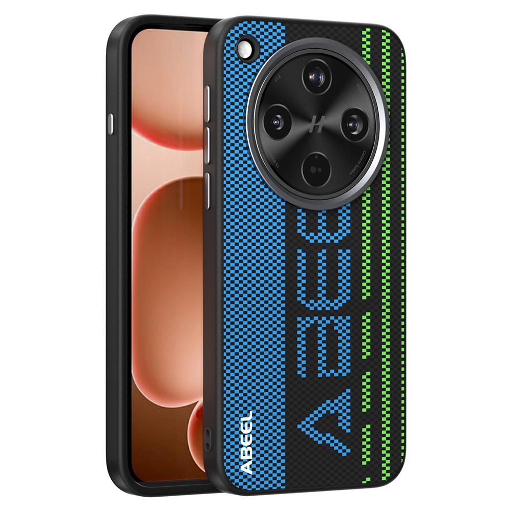 ABEEL For Oppo Find X8s+ 5G Case Compatible with MagSafe Printed PC TPU Aluminum Alloy Leather Phone Cover