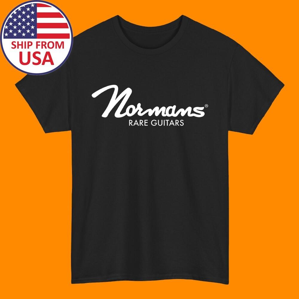Normans Rare Guitars Men#039;s Black Size S5XL Unisex T-Shirt XXXL