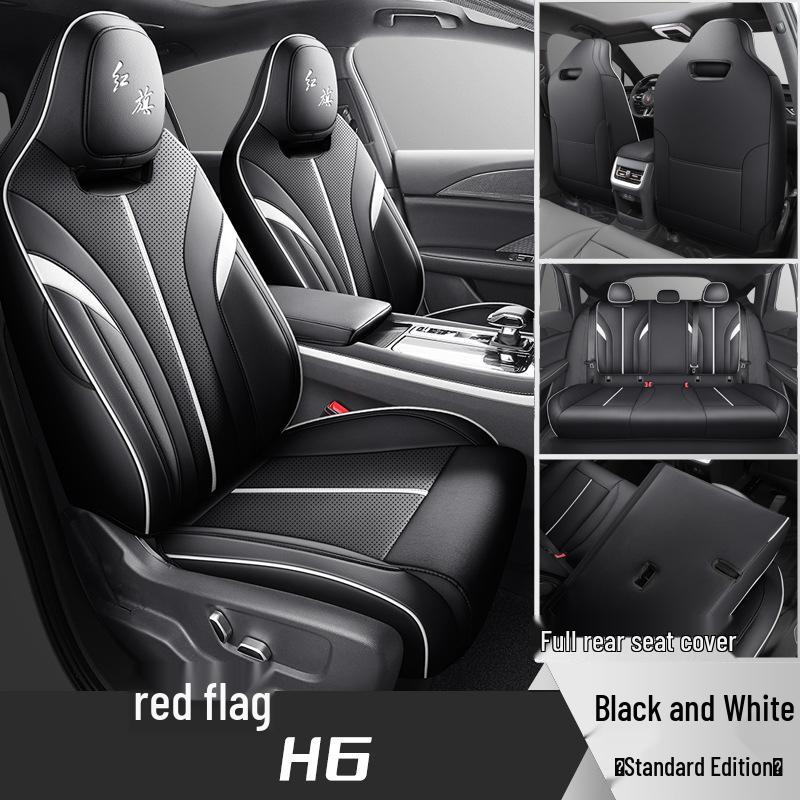 Hongqi H6 All-Season Breathable Leather Seat Cover - Full Coverage Cushion for New Car