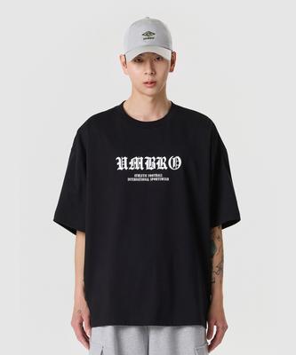UMBRO 90 Typo Max Fit Graphic Short Sleeve T-Shirt Black Ur321Crs75