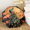 1PC Peacock Starry Night Automatic Umbrella - Suitable Travel Outdoor Portable Umbrella Birthday Gift Daily Essentials