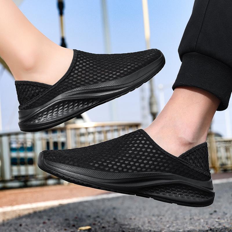 Chaussures Décontractées pour Hommes en Mesh Respirant Été Chaussures de Sport Légères Extérieur Chaussures Mixtes Antidérapantes pour Course à Pied Marche Baskets