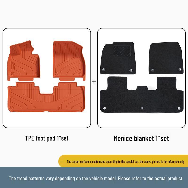 Li Auto L7 All-Weather TPE Floor and Trunk Mats (2023-2024 Models)