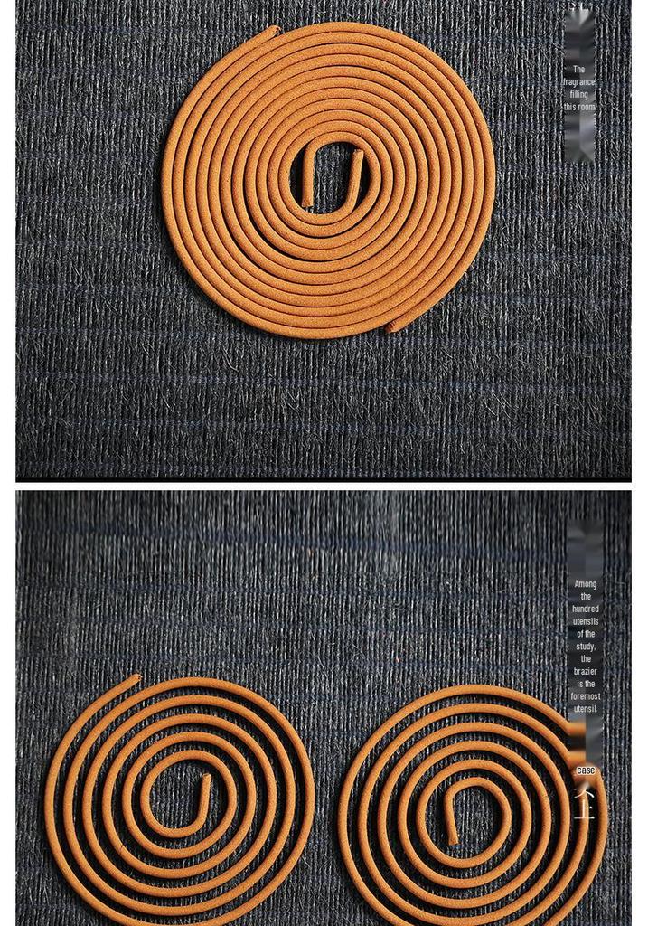 Agarwood Coil & Laoshan Sandalwood Incense Burner for Home, Bathroom, Aromatherapy, and Deodorizing with Mugwort Incense for Buddha Offerings