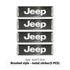 Car Trunk Body Sticker Aluminum Alloy Emblem Auto Stickers For Jeep Cherokee Wrangler JK Gladiator Compass Renegade Patriot AJT1