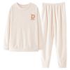 2024 = 5 Years Couple Pajamas Autumn And Winter Thickened Warm Half Fleece Loungewear Can Wear Coral Fleece Cover