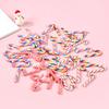 10/20 Stück Mini-Zuckerstange Weihnachtsdekoration Rot Weiß Harz Süßigkeit DIY Basteln Xmas Anhänger Navidad Heimdeko 2026 Neujahrsgeschenk