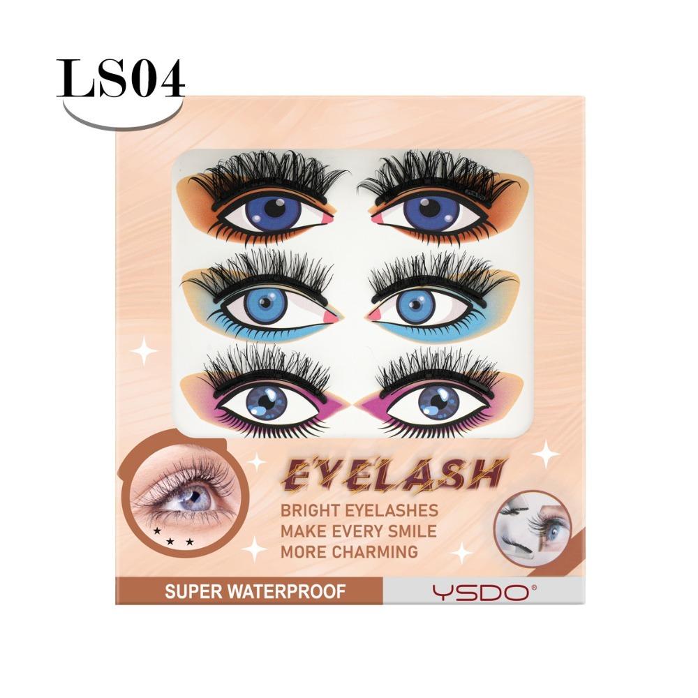 3 Pairs Faux 3D Mink Magnetic Lashes YSDO False Lashes New False Eyelashes  Western Style LS04