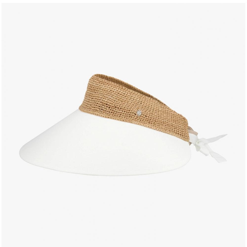 Helen Kaminski Rosalie Natural Off White Sun Cap Hat50610