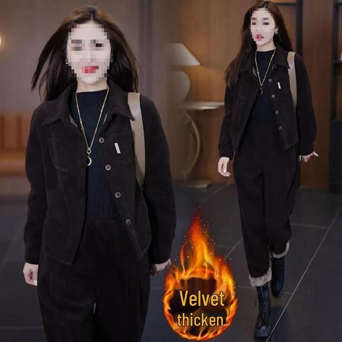 

Women s 2025 Autumn/Winter Chic Cardigan & Casual Suit Two-Piece Set XXXL