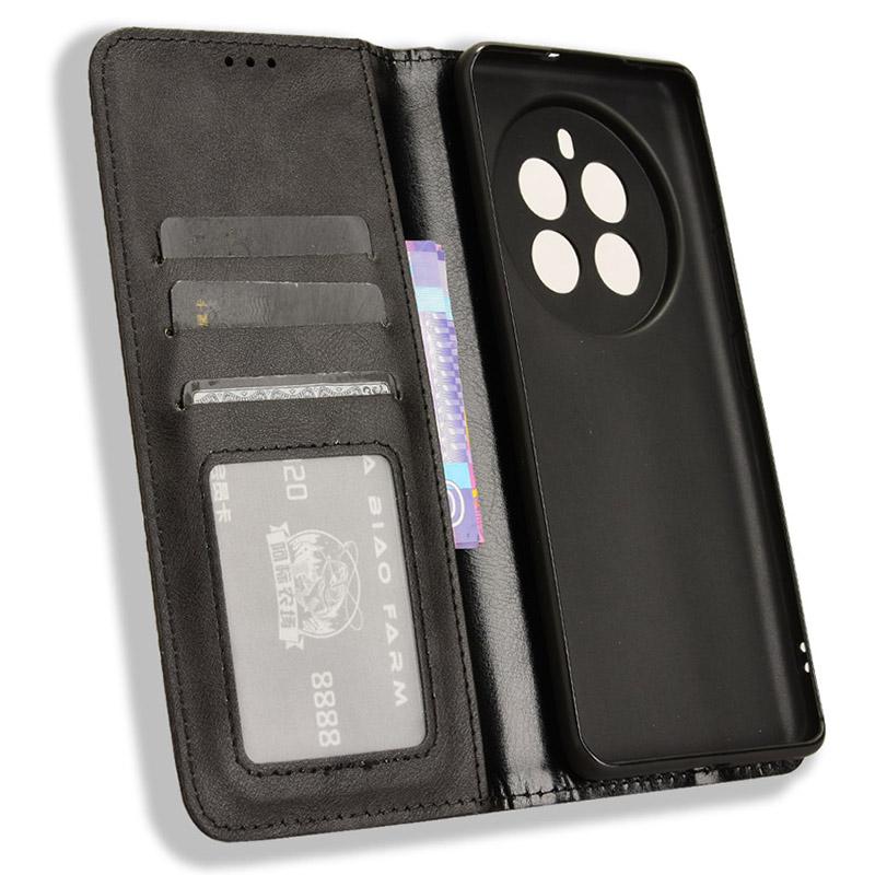For Realme 12 Pro 5G/12 Pro+ 5G Case Shockproof TPU Shell Leather Retro Texture Phone Cover