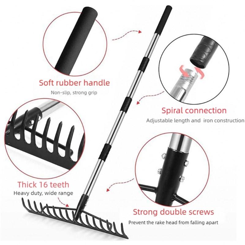 Professional Customizable Lawn Implement With Extended Carbon Steel Handle For Pleasant Gardening And Farming