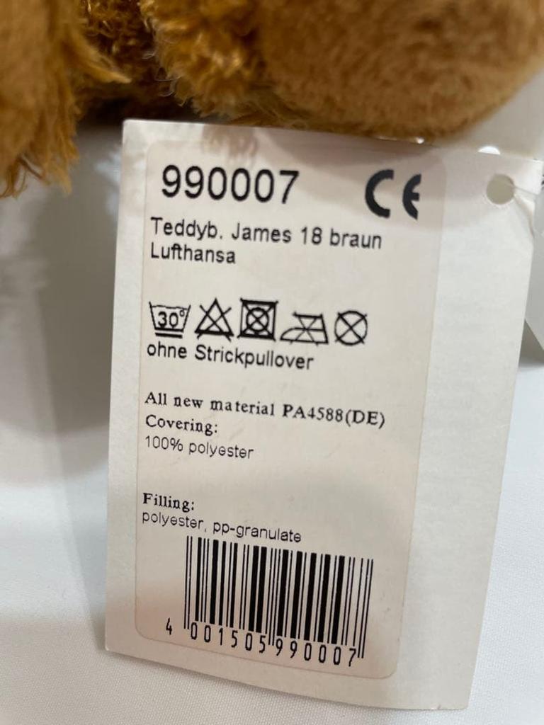 [USED] Steiff Lufthansa Collaboration Teddy Bear Plush Toy