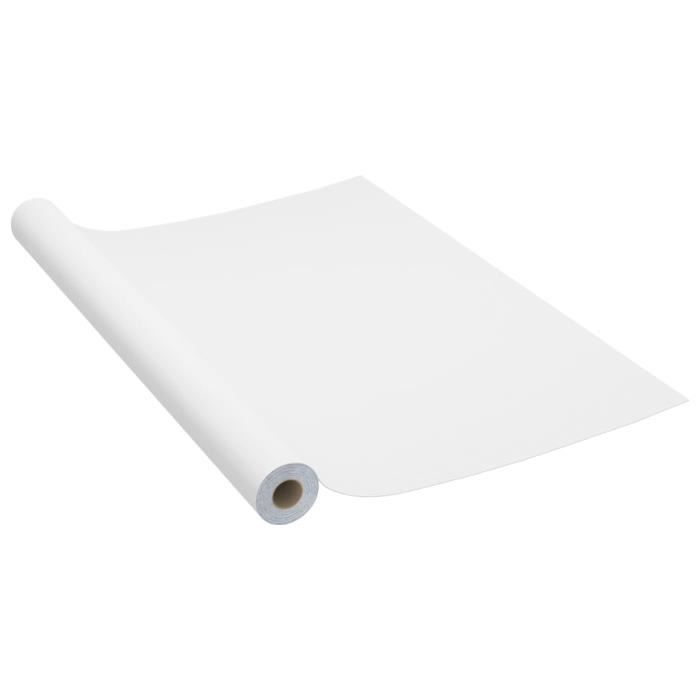 Films autoadhésifs pour meubles - VIDAXL - Blanc - PVC - 500x90 cm
