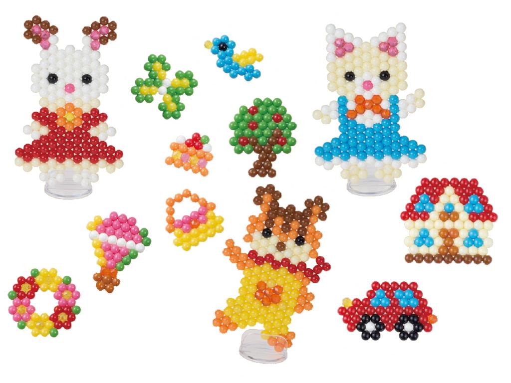 Aquabeads Charakter-Perlen-Set Familien Waldfreunde ST Mark Alter 6 und Bau EPOCH (Separat erhältlich) [Sylvanian Set] AQ-274 Zertifiziert, Hoch, Spielzeug,