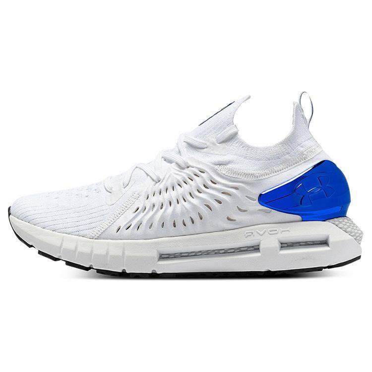 Under Armour HOVR Phantom RN Metallic Comfortable Sports Shock Absorption Low-Top Lifestyle Shoes Men Sneaker White Blue 3025351-100