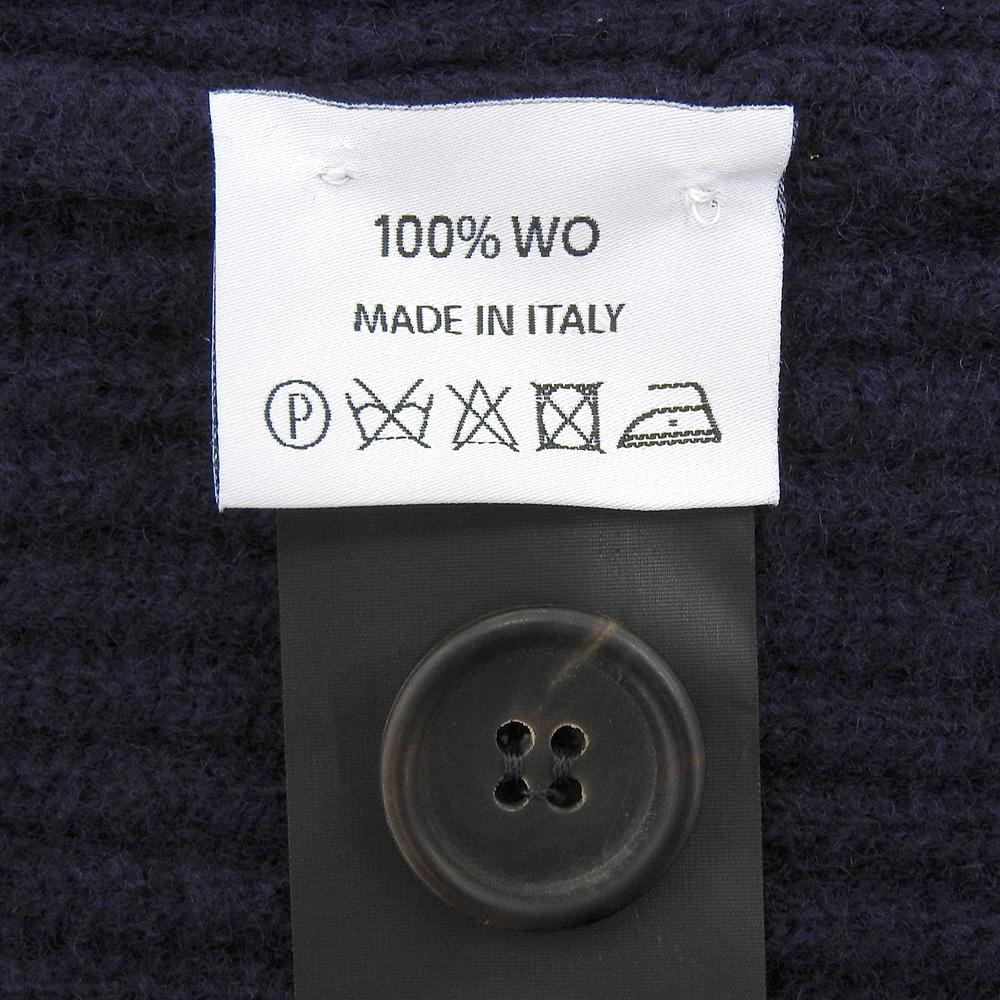 Anglo-Italian Excellent condition wool faux pocket knit vest, men's, navy, size S Best S NavyUsed