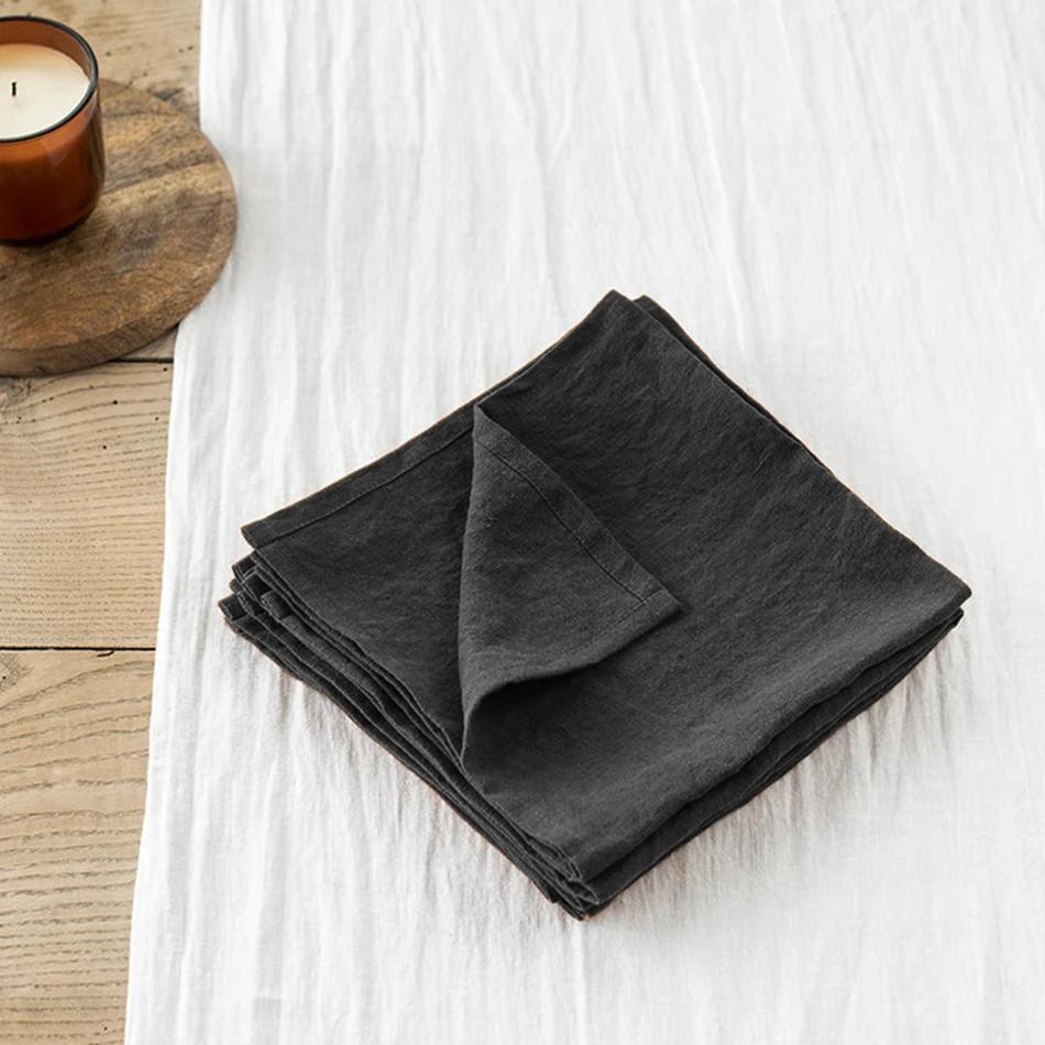 1 Pcs Linen Napkins 100% Flax Stonewashed Pure Linen 15.75 x 15.75 Inch Handcrafted Cloth Napkins Machine Washable