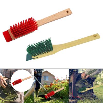 Lawnmower Brush, Stiff Bristle Lawn Mower Cleaning Brush, Portable Heavy Duty Lawn Mower Cleaner Scrubbing Brush