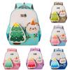 Nylon Kids School Bag With Christmas Tree And Little Bear Decoration Daily For