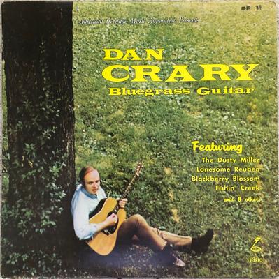 LP Record DAN CRARY - Bluegrass Guitar AHLP27S American Herita 1970 US Folk Used