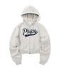 Physical Department [Women'S] Crop Startail Zip-Up Hoodie_Oatmeal