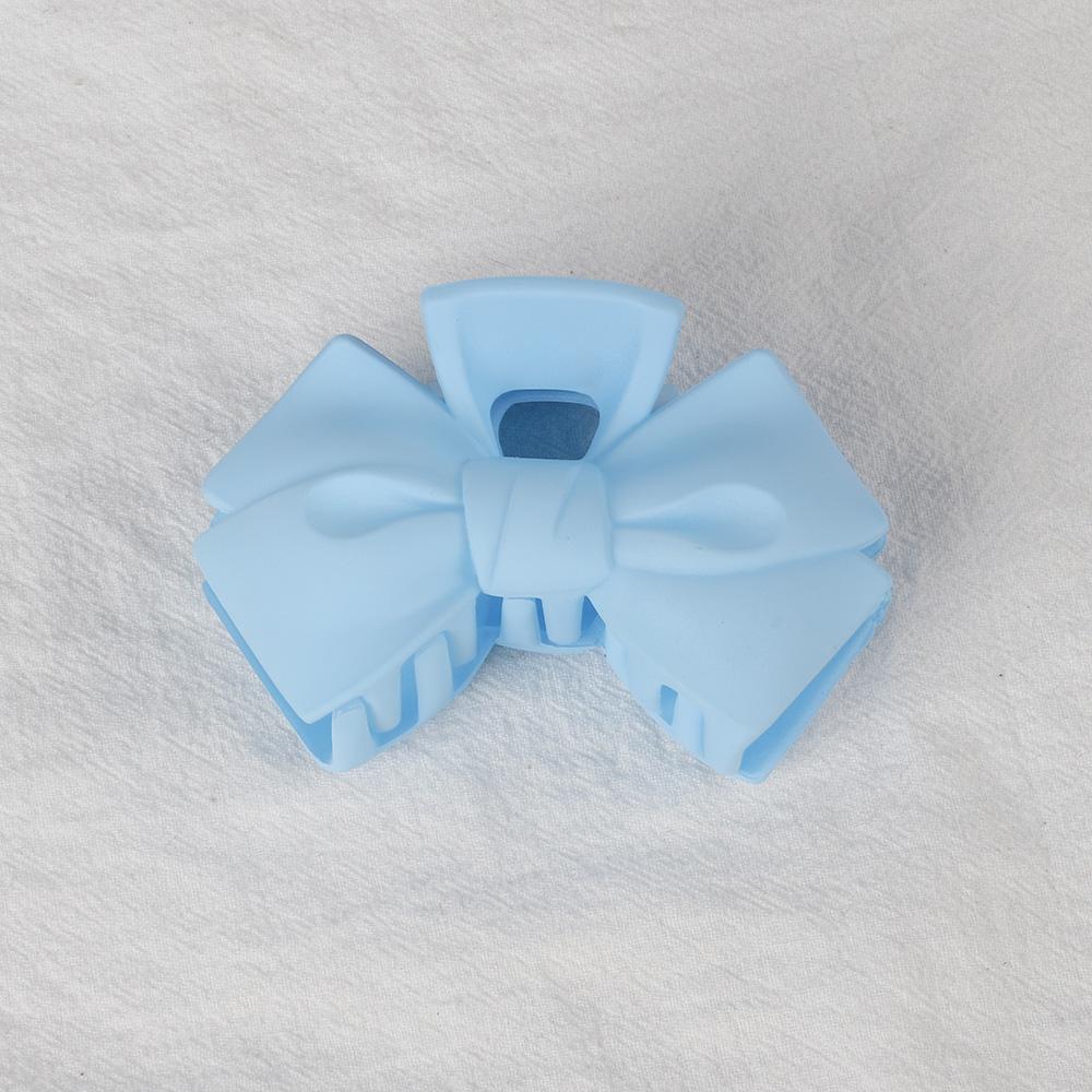 New Candy Bowknot Hair Claw Clips Women Girls Matt Plastic Big Bow Ponytail Holder Hair Clamps Crab Barrettes Hair Accessories