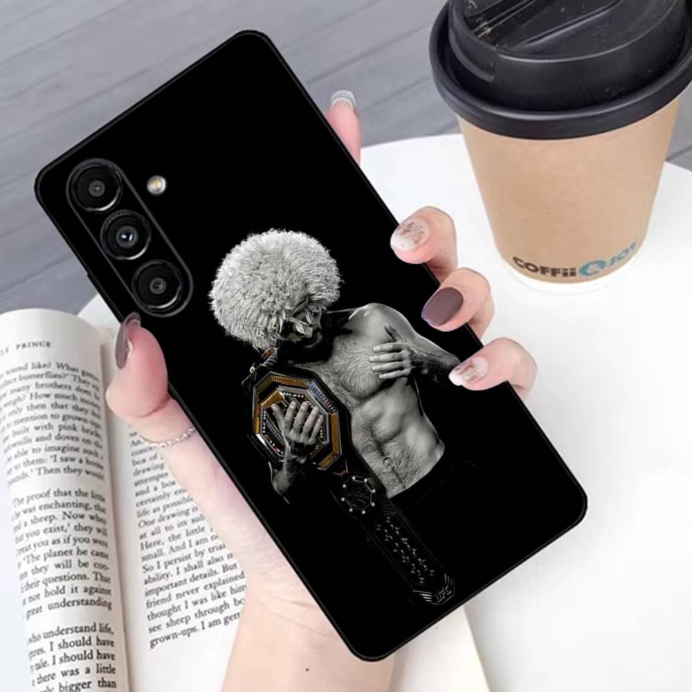 

KHabib Nurmagomedov Phone Case For Samsung S 25,24,23,22,30,21,10,9,Ultra,Plus,Lite,FE,4G,5G Black Soft Case Samsung S20plus5G
