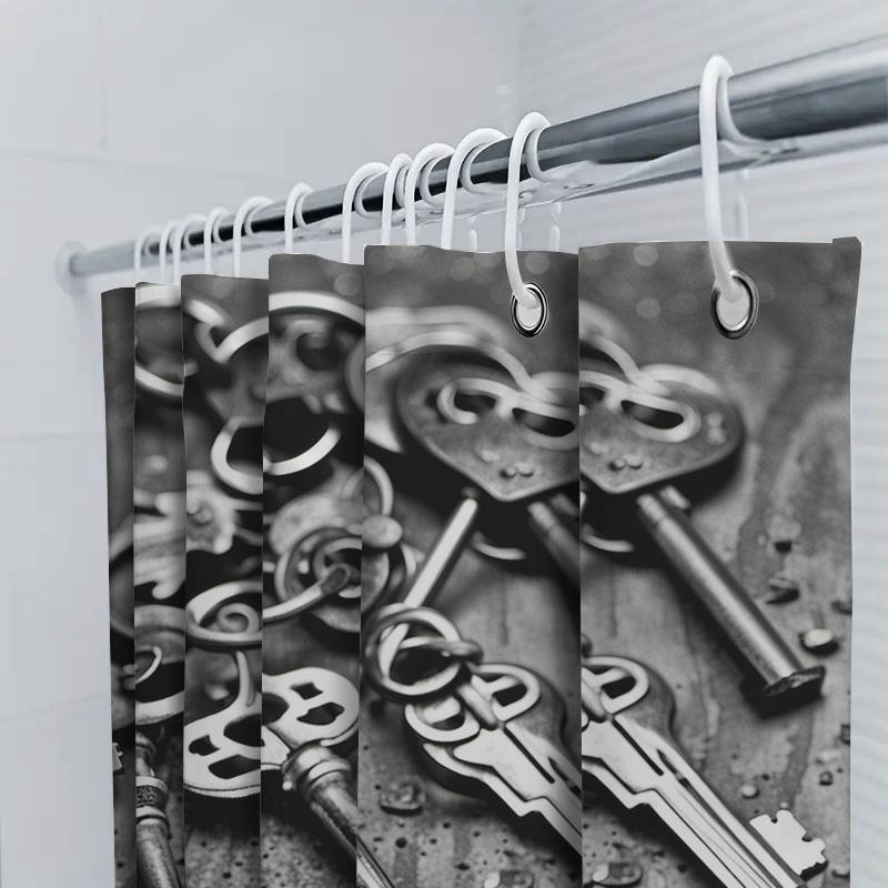 Vintage Keys Shower Curtain | Classic And Elegant Bathroom Decor
