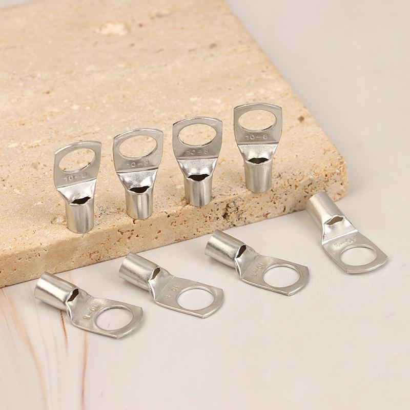 20Pcs 4-25Mm Assortment Tinned Copper Lugs Ring Crimp Terminals Battery Wire Welding Cable Connectors Kit