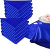 New 30x30cm 43x43cm Silky Satin Napkin Smooth Square Dinner Napkins Solid Color Table Napkins Birthday Party Decor