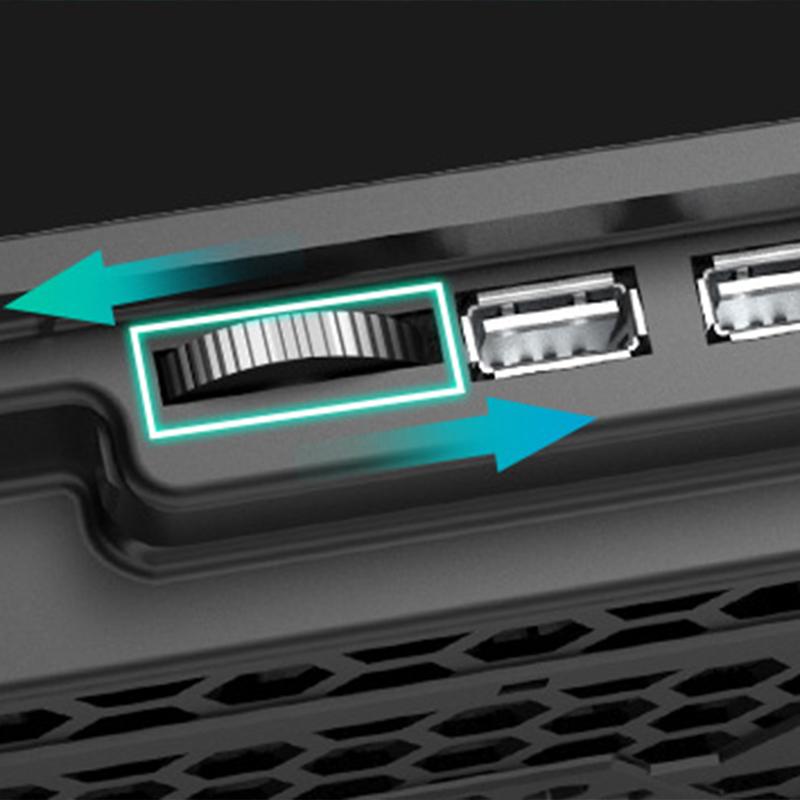 Laptop Cooling Pad Five Level Angle Adjustment Quick Cooling Low Noise Laptop Computer Radiator