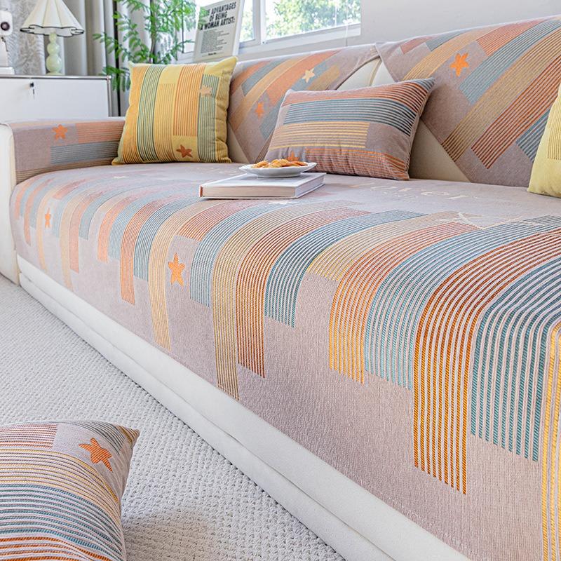 Geometric pattern Sofa Cover Four Seasons Living Room Sofa Armrest Towel Anti-Slip Couch Slipcover Furniture Protector