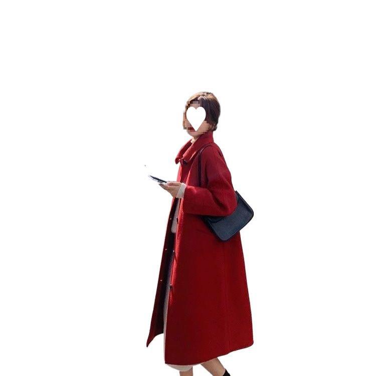 Japanese Sweet Girly Loose Double-Sided Wool Coat for Autumn/Winter