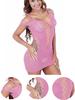 Women's Mesh Lingerie Fishnet BabyDoll Mini Dress Free Size Bodysuit 