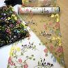 1.2m X 24.5cm Embroidery Mesh Lace, Non-stretch Embroidered Lace Fabric for Lingerie, Bra, Underwear, Dress, Doll, Home Decro and DIY Sewing
