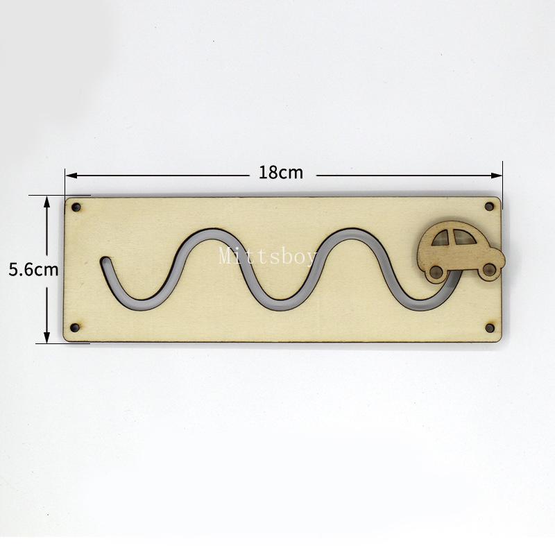Accessoires Tableau d'Activités Jouet Montessori en Bois Clé Verrou Interrupteur Coulisses Paillette Jouet Éducatif Jouet d'Entraînement pour l'Éducation Précoce Cadeaux