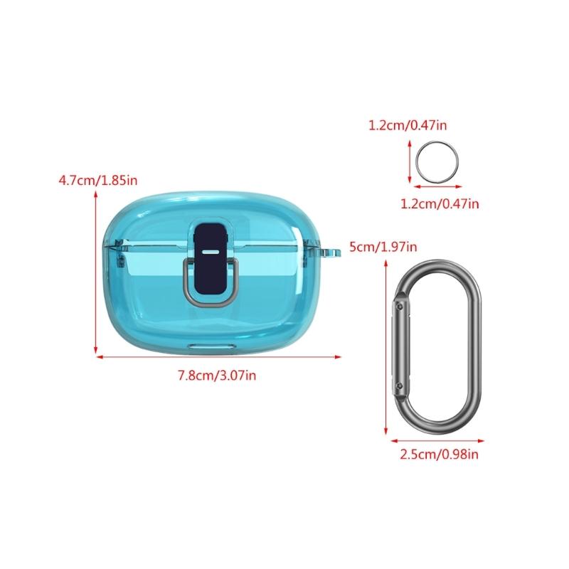 Secure Storage Case Convenient Carrying Cover TPU Protective Case with Hook Scratch Resistant for Vibe Beam/200TWS