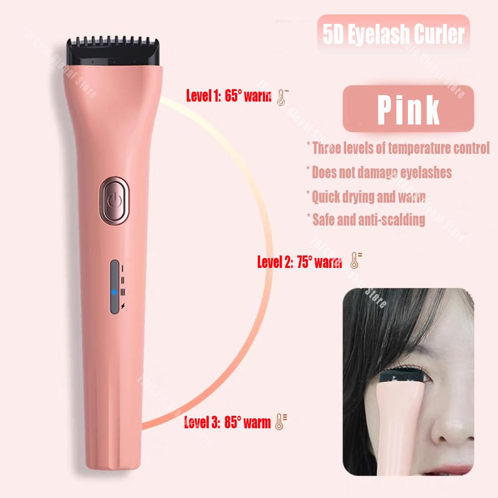 

5D Push щипцы для завивки ресниц с подогревом, 3 режима, электрические ресницы, долговечный инструмент для макияжа, инструменты для макияжа Hot Viewer