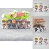 New 6pcs Naruto Pvc Figure Keychain Key Ring Toy Pendant Stylish Anime Cosplay Gift