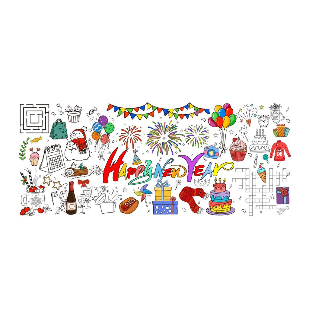 Coloring Poster 30 X 72 Inches Paper Coloring Tablecloth For Kids Large Coloring Activity Poster For Kids Home Party