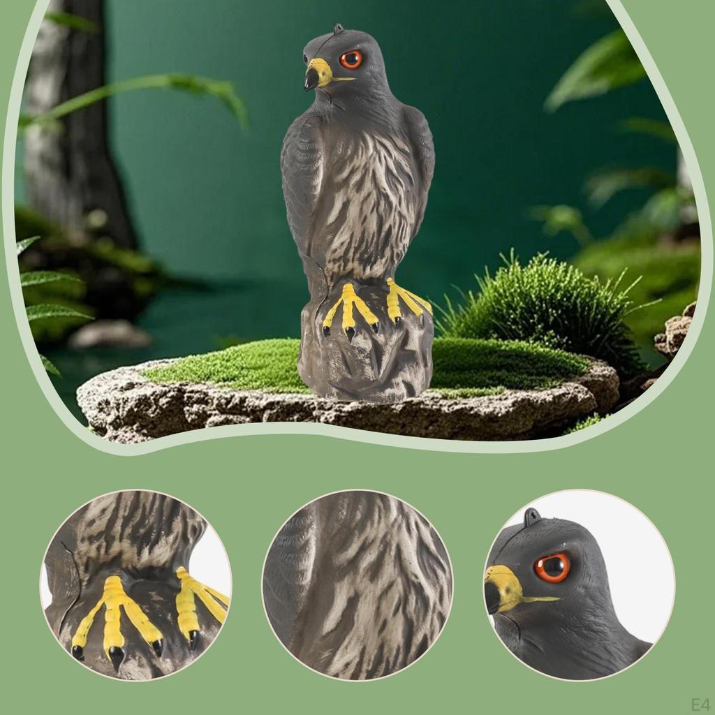 Decorative Garden Eagle, Realistic Imitation, Bird Repellent, Fake for Lawn And Garden.