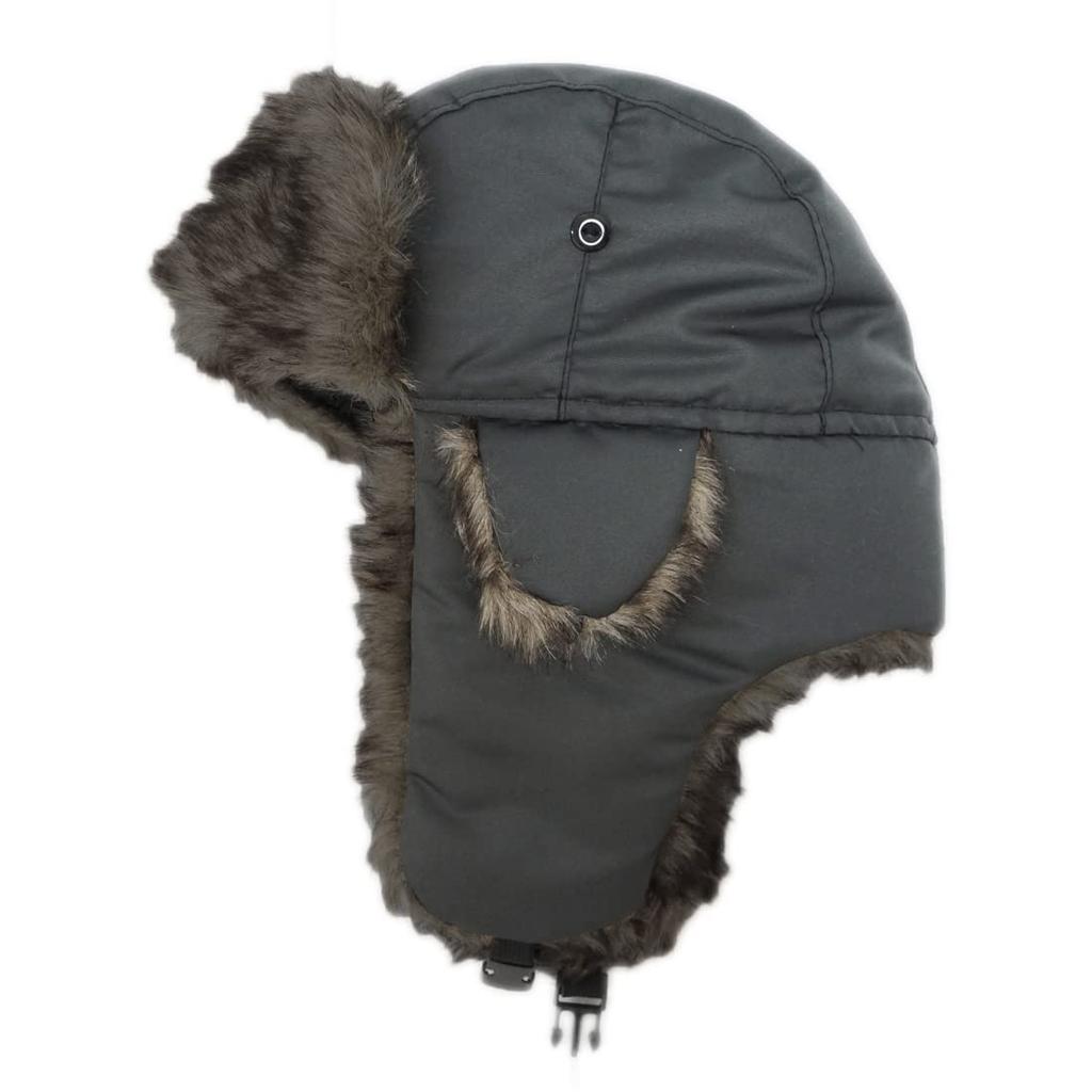 Keys Pilot Cap with Ear Flaps Gray Unisex Adjustable Size Available In Plus Sizes Aviator Flight Cap Autumn Winter Cold Protection Durable Stylish