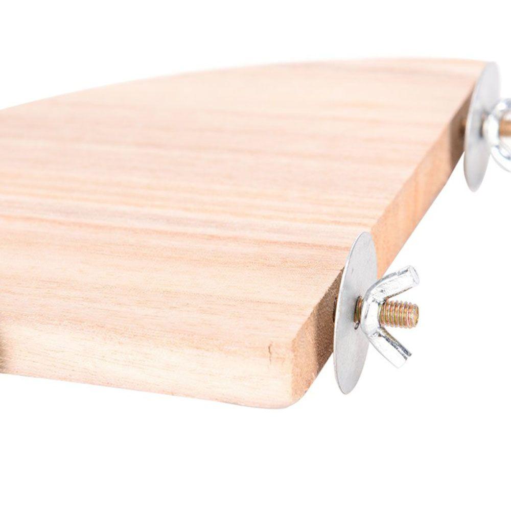 Hamster For Bird Cage Rat Pet Bird Parrot Wood Platform Perches Station Board Stand Rack Toy
