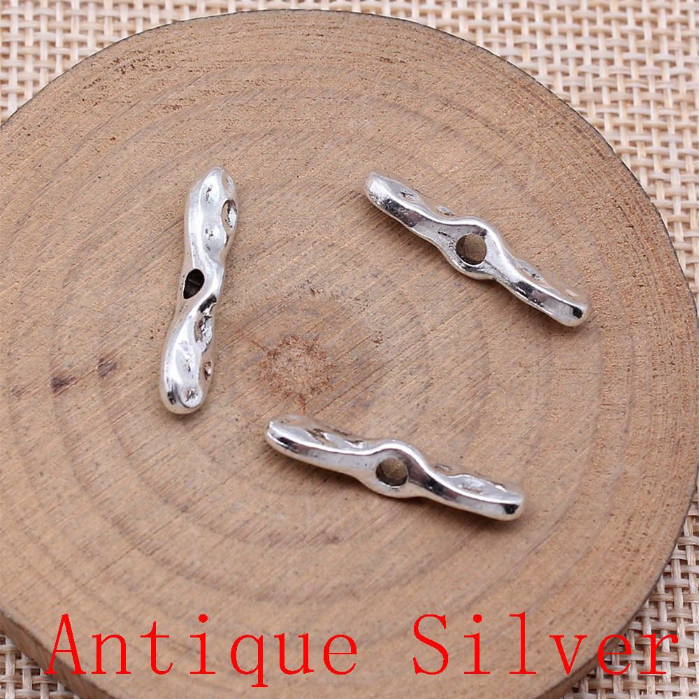 Charms Piatto Torsione Foro Grande Perline Sfuse Per Braccialetto Collana Gioielli Fabbricazione Componenti