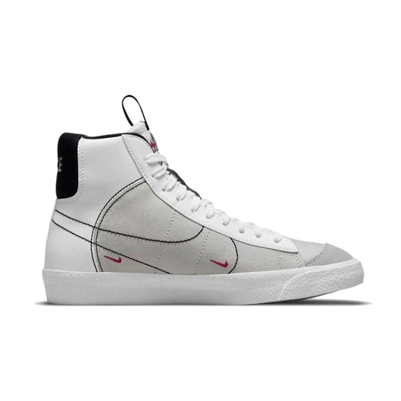 Nike Blazer Mid 77 SE GS White Rush Maroon Sneakers DH8640-101