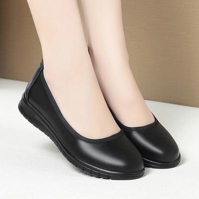 Fashion Women Round Head Shallow Mouth Anti-slip Ballet Shoes Spring Office Work Sweet Loafers Pregnant Soft Bottom Flats Shoes