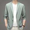 Men 2024 New Ice Silk Lightweight Spring And Summer Thin Men's Blazer Casual Men's Suit Jacket