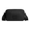 Coach Carrier 18 Solid Color Nameplate Zipper Closure Calfskin Camera Bag Women Shoulder Bag Bronze Black CM170-QBBK